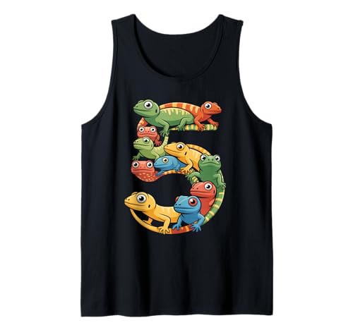 Kinder 5. Geburtstag Reptilien Eidechsen Motto 5 Jahre alte Jungen Tank Top Kinder 5. Geburtstag Reptilien Eidechsen Motto 5 Jahre alte Jungen Tank Top von Reptile Animal Lizards For 5 Year Old Boys