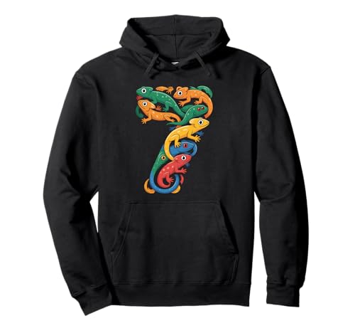 Kinder 7. Geburtstag Reptilien Eidechsen Motto 7 Jahre alte Jungen Pullover Hoodie Kinder 7. Geburtstag Reptilien Eidechsen Motto 7 Jahre alte Jungen Pullover Hoodie von Reptile Animal Lizards For 7 Year Old Boys