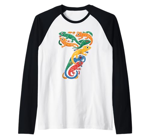 Kinder 7. Geburtstag Reptilien Eidechsen Motto 7 Jahre alte Jungen Raglan Kinder 7. Geburtstag Reptilien Eidechsen Motto 7 Jahre alte Jungen Raglan von Reptile Animal Lizards For 7 Year Old Boys