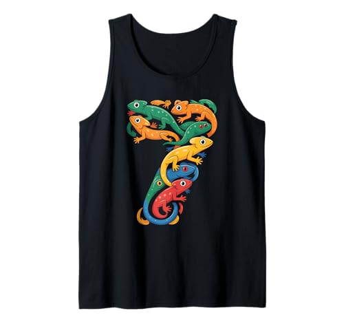 Kinder 7. Geburtstag Reptilien Eidechsen Motto 7 Jahre alte Jungen Tank Top Kinder 7. Geburtstag Reptilien Eidechsen Motto 7 Jahre alte Jungen Tank Top von Reptile Animal Lizards For 7 Year Old Boys