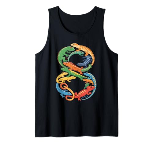 Kinder 8. Geburtstag Reptilien Eidechsen Motto 8 Jahre alte Jungen Tank Top Kinder 8. Geburtstag Reptilien Eidechsen Motto 8 Jahre alte Jungen Tank Top von Reptile Animal Lizards For 8 Year Old Boys