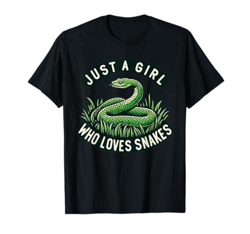 Just a Girl Who Loves Snakes T-Shirt von Reptile Lover Apparel