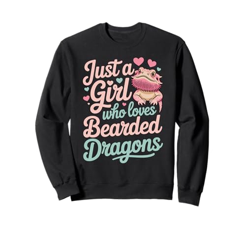 Just A Girl Who Loves Bearded Dragons Exotic Pet Sweatshirt Just A Girl Who Loves Bearded Dragons Exotic Pet Sweatshirt von Reptile Lover Bearded Dragon Gecko Snake Chameleon