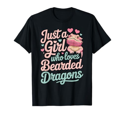 Just A Girl Who Loves Bearded Dragons Exotic Pet T-Shirt Just A Girl Who Loves Bearded Dragons Exotic Pet T-Shirt von Reptile Lover Bearded Dragon Gecko Snake Chameleon