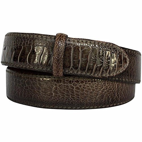 REPTILE'S HOUSE Guertel ohne Schliesse Ostrich brown GBH1908C von Reptile's House