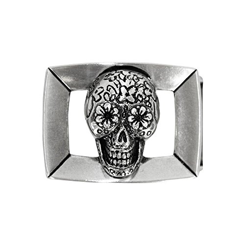 Reptile's House Gürtelschließe Honey small, Silber, Size: 5 x 3,5 cm; Gürtel 2,5 cm von Reptile's House