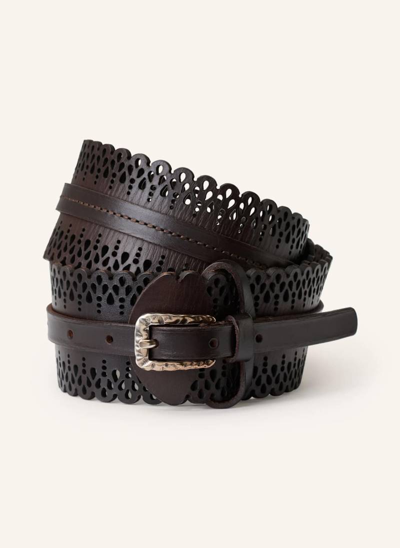 Reptile's House Ledergürtel Venus braun von Reptile's House