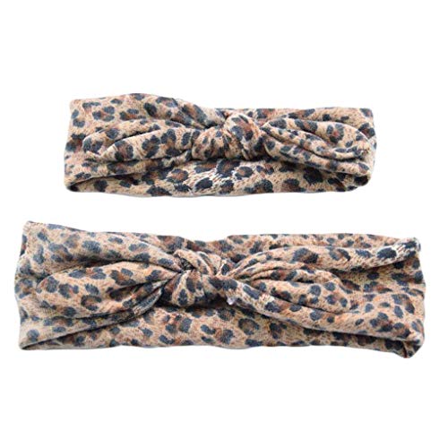 Republe 2ST Mutter-Baby-elastische Stirnband-Mädchen-Blumen-Leopard-Druck Verknotete Headwrap Makeup Haarbänder Stretchy Haarbänder Republe 2ST Mutter-Baby-elastische Stirnband-Mädchen-Blumen-Leopard-Druck Verknotete Headwrap Makeup Haarbänder Stretchy Haarbänder von Republe