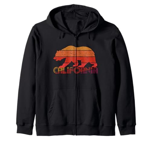 Surf California Republic Bear Retro Vintage Herren Damen T-Shirt Kapuzenjacke von Republic Bear California Tees Stock