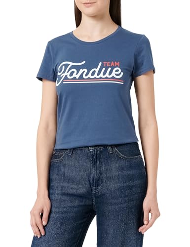 Republic Of California Damen WOREPCZTS050 t Shirt, Denim, Large von Republic Of California