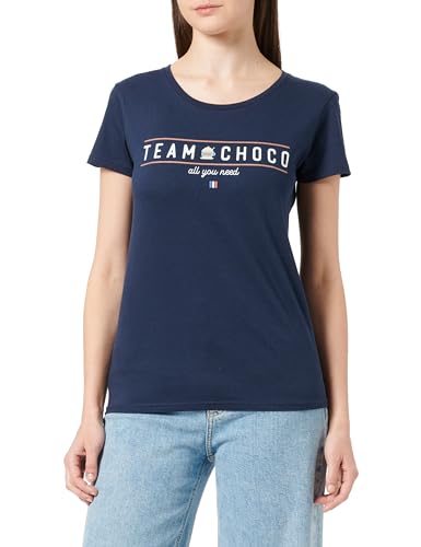 Republic Of California Damen Worepczts047 T-Shirt, Navy, M von Republic Of California