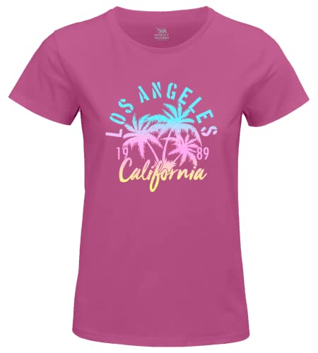 Republic Of California Damen Worepczts101 T-Shirt, Fuchsia, X-Large von Republic Of California