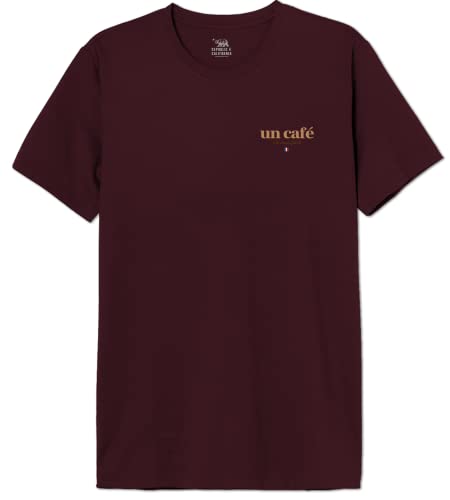 Republic Of California Herren Merepczts062 T-Shirt, Burgundy, 56 von Republic Of California