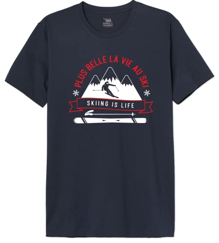 Republic Of California Herren Merepczts073 T-Shirt, Marineblau, L von Republic Of California