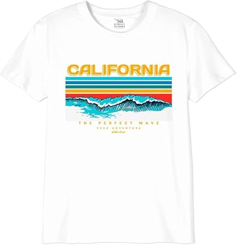 Republic Of California Herren Merepczts120 T-Shirt, weiß, XS von Republic Of California