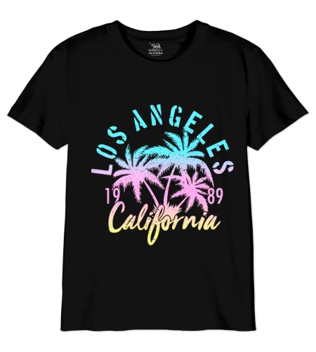 Republic Of California Mädchen Girepczts050 T-Shirt, Schwarz, 8 Jahre von Republic Of California