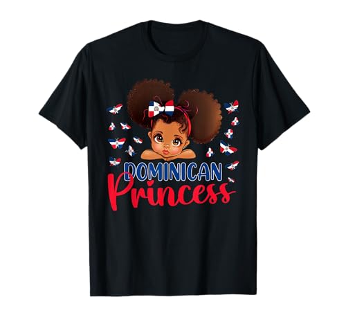 Dominikanische Republik Prinzessin Flagge für Mädchen & Kinder T-Shirt von Republica Dominicana Butterflies Co.