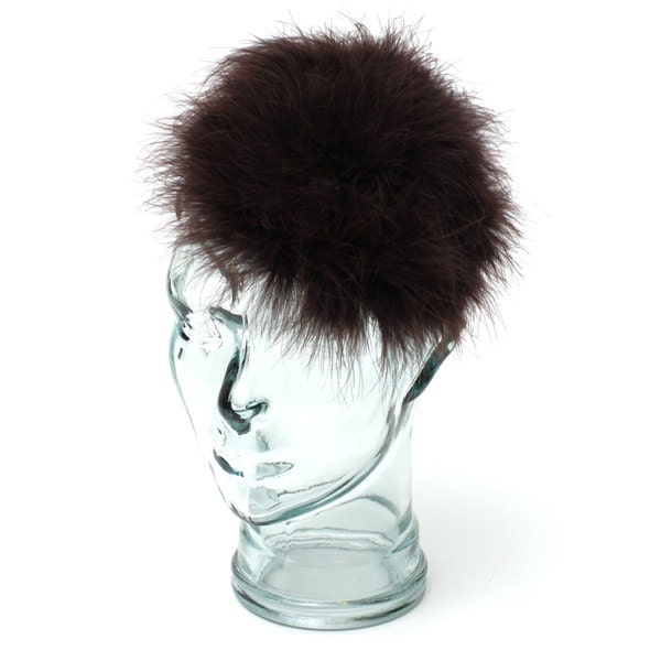 Braunes Feder-stirnband/ Fascinator von RepublicofPigtails