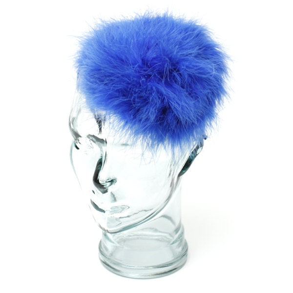 Royalblau Federn - Stirnband/ Fascinator von RepublicofPigtails