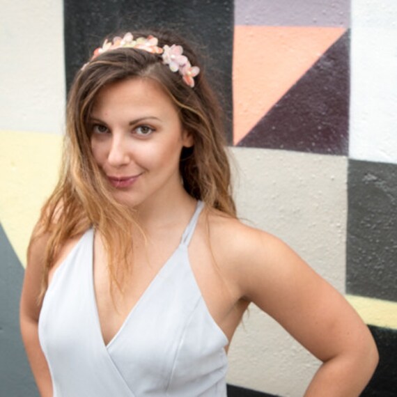 Sunset Rose Blumen Stirnband von RepublicofPigtails