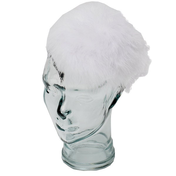 Weißes Feder-stirnband/ Fascinator von RepublicofPigtails