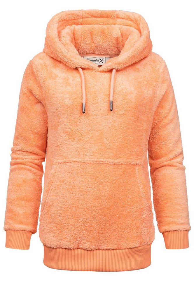 REPUBLIX Kapuzenpullover CHARLIZE Damen Teddy Sweatjacke Plüsch Hoodie Pullover Jacke von Republix