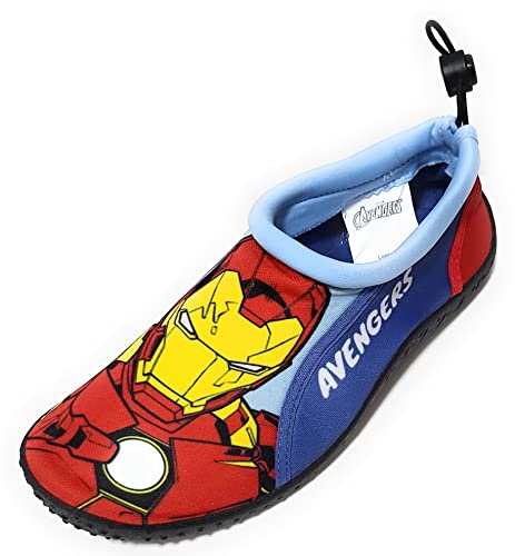 Avengers Kinderschuhe | Aqua Shoes Avengers Marvel | Avengers Schuhe für Wassersport | Water Shoes Avengers für Strand, Pool oder Fluss, blau, 24 EU von Requeteguay Urban RU