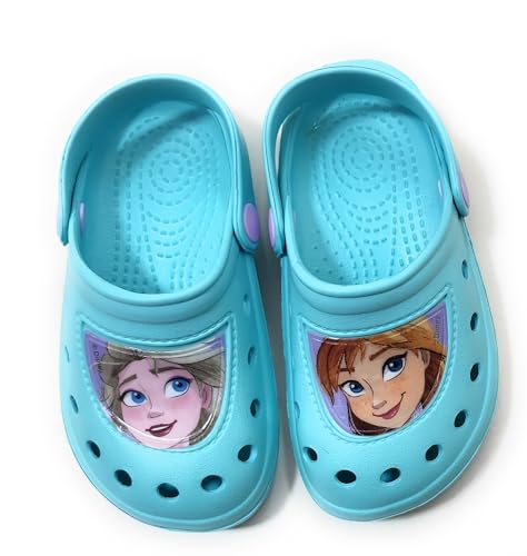 Frozen Disney Clogs für Mädchen | Frozen Disney Clogs für Strand oder Pool | Clogs Disney Frozen ELSA Anna Olaf (Blau, EU Schuhgrößensystem, Kleinkind, Numerisch (von/bis), M, 24, 25) von Requeteguay Urban RU