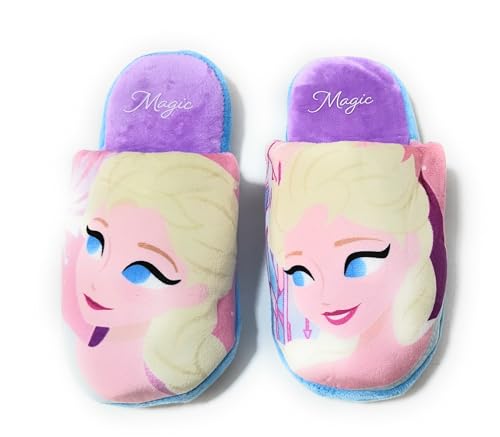 Frozen Hausschuhe Disney Frozen für Mädchen | Frozen Hausschuhe Um Zu Hause Zu Sein (Mehrfarbig, EU Schuhgrößensystem, Jugendliche, Numerisch (von/bis), M, 34, 35) von Requeteguay Urban RU