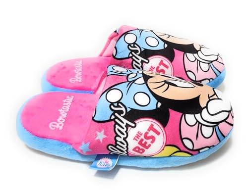 Minnie Mouse Hausschuhe Disney für Mädchen | Minnie Maus Hausschuhe Um Zu Hause Zu Sein | Minnie Mouse Halbschuhes (Mehrfarbig, EU Schuhgrößensystem, Kleinkind, Numerisch (von/bis), M, 32, 33) von Requeteguay Urban RU