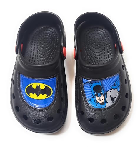 Requeteguay Urban RU Batman Clogs für Kinder | Batman Clogs für Strand oder Pool | Clogs mit Batman Bild (Schwarz, EU Schuhgrößensystem, Kleinkind, Numerisch (von/bis), M, 26, 27) von Requeteguay Urban RU