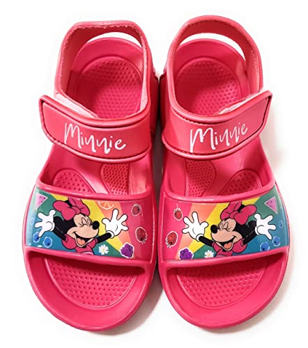 Requeteguay Urban RU Minnie Mouse Disney Sandalen für Mädchen | Minnie Mouse Disney Sandalen für Strand oder Pool | Disney-Sommerschuhe für Mädchen, fuchsia, 32/33 EU von Requeteguay Urban RU