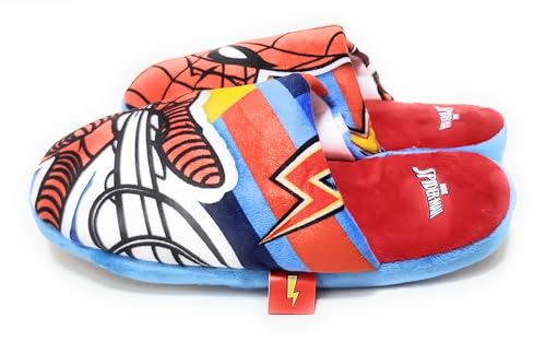 Spiderman Hausschuhe Marvel für Kinder | Spiderman Hausschuhe Um Zu Hause Zu Sein | Spiderman Kinder Halbschuhes (Mehrfarbig, EU Schuhgrößensystem, Kleinkind, Numerisch (von/bis), M, 32, 33) von Requeteguay Urban RU