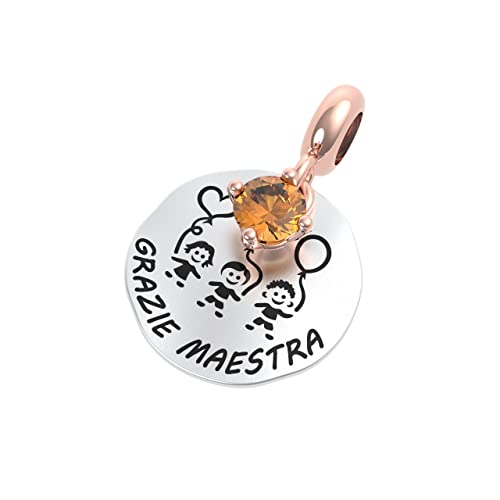 Rerum Gioielli MINI Charm 925 Silber Moments Thank Master Mini Silber, Citrin, Mini, Silber, Citrin, Mini, Mini, Silber, Citrin Rerum Gioielli MINI Charm 925 Silber Moments Thank Master Mini Silber, Citrin, Mini, Silber, Citrin, Mini, Mini, Silber, Citrin von Rerum Gioielli