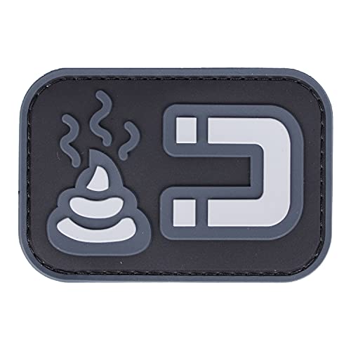 RescPol Rubberpatch Shit & Magnet schwarz/grau RescPol Rubberpatch Shit & Magnet schwarz/grau von RescPol