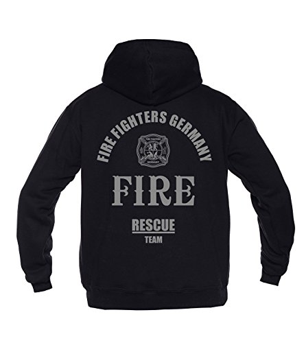 Rescue Point Feuerwehr Firefighter Herren Kapuzen Sweatshirt Hoodie BF3B (L) von Rescue Point