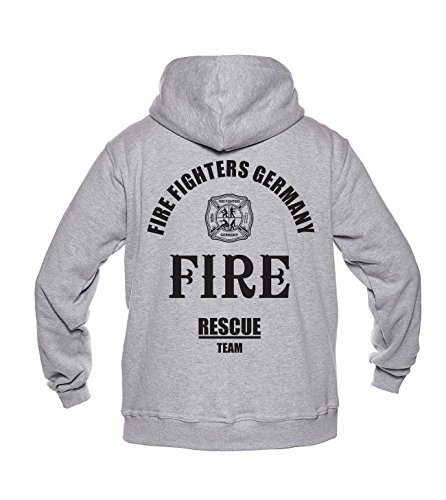 Rescue Point Feuerwehr Firefighter Herren Kapuzen Sweatshirt Hoodie BF3G (L) von Rescue Point