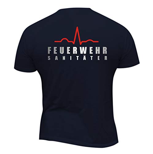 Rescue Point Feuerwehr Sanitäter Herren Kurzarm T-Shirt KF13DE (M) von Rescue Point