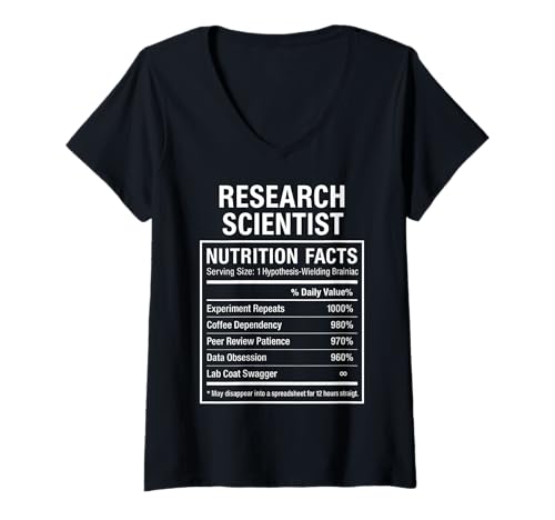 Damen Wissenschaftler T-Shirt mit V-Ausschnitt Damen Wissenschaftler T-Shirt mit V-Ausschnitt von Research Scientist Tees & Gifts