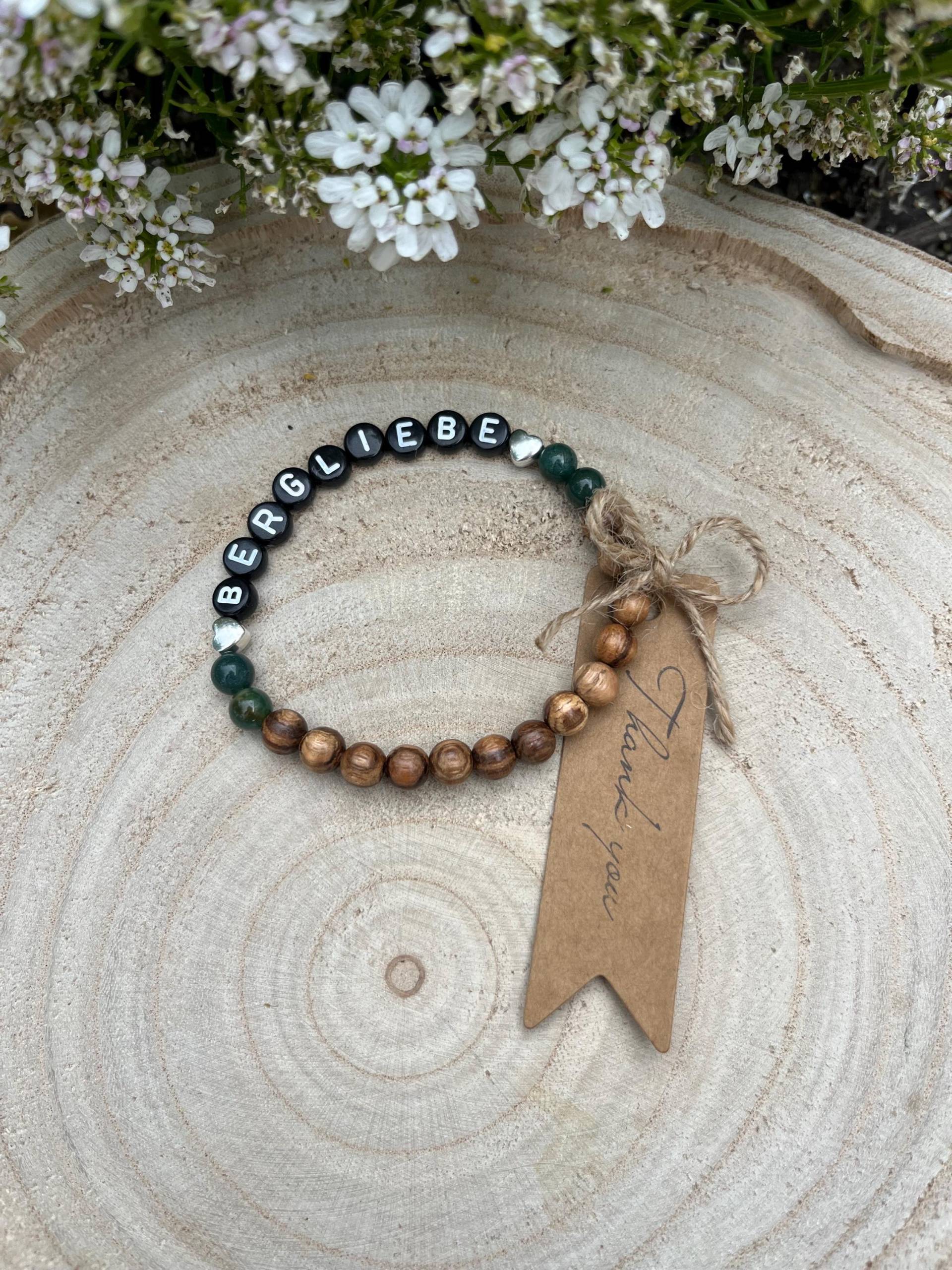 Perlenarmband „Bergliebe" Statementarmband Holzperlenarmband Perlenarmband „Bergliebe" Statementarmband Holzperlenarmband von Reservat67