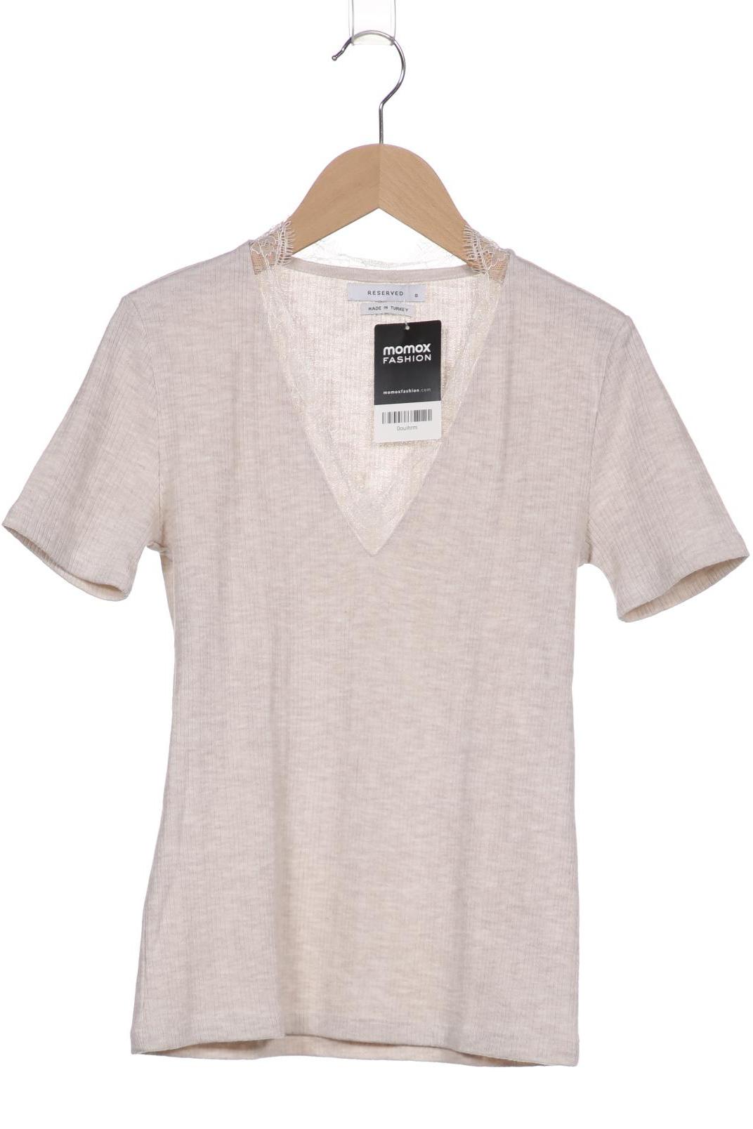 Reserved Damen T-Shirt, cremeweiß von Reserved