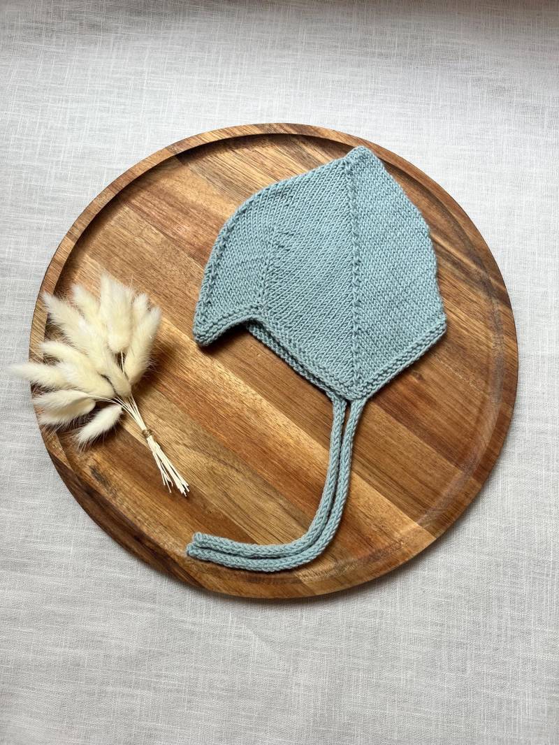 Teufelsmütze Aus Baby Merinowolle, Babymütze, Zwergenmütze, Erstlingsmütze, Geschenk Zur Geburt von KleineElbmaschen
