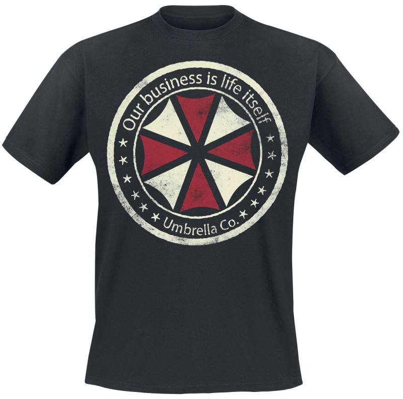 Resident Evil - Gaming T-Shirt - Umbrella Co. - Our Business Is Life Itself - S bis XXL - für Männer - Größe S - schwarz von Resident Evil