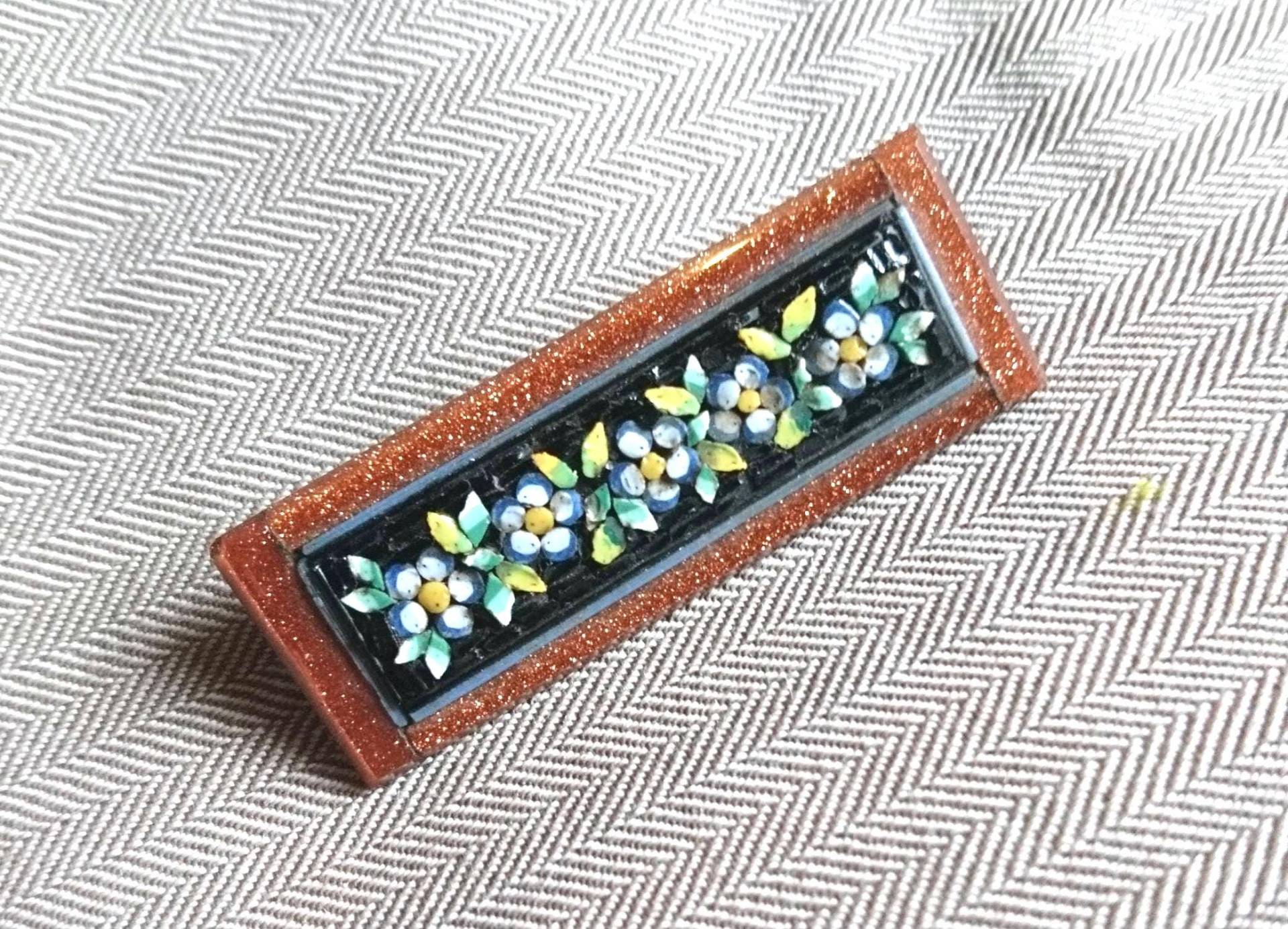 Millefiori Vintage Brosche Um 1920 Brooch Grand Tour von Residenzler