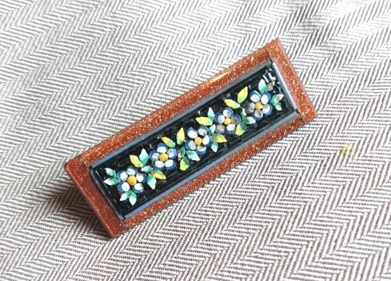 Millefiori Vintage Brosche Um 1920 Brooch Grand Tour von Residenzler