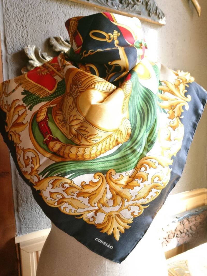 Vintage Codello Empire Seide Halstuch Schal Tuch Vintage Scarf Bandana #20 von Residenzler