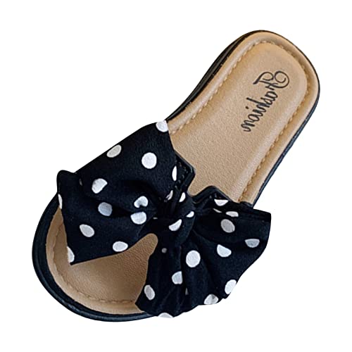 Badelatschen Kinder Flache Sommer Hausschuhe Mädchen Dusch Badeschuhe Strand Pantoletten Slippers Sandalen Mit Schleife Leicht Anti-Rutsch Badeschlappen von ReSin90s