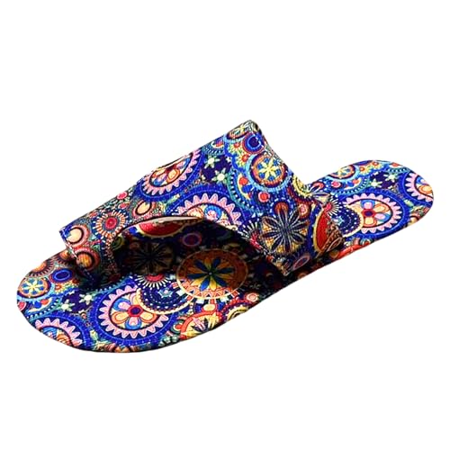 Orthopädische Sandalen Damen Sommer Flach Pantolette Leichte Strandsandalen Big Toe Hausschuhe Elegant Breite Füße Sommerschuhe Plateau Sandalen Open Toe Wedges Strand Schuhe von ReSin90s