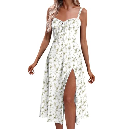 Sommerkleider Damen Leicht Und Luftig Blumenkleid V-Ausschnitt ärmellos Strandkleider Boho Lang Kleid Sommer A-Linie Maxi Kleider Mit Taschen Milkmaid Dress Schlitz Maxi Dress for Women Sommerkleider Damen Leicht Und Luftig Blumenkleid V-Ausschnitt ärmellos Strandkleider Boho Lang Kleid Sommer A-Linie Maxi Kleider Mit Taschen Milkmaid Dress Schlitz Maxi Dress for Women von Resin90s