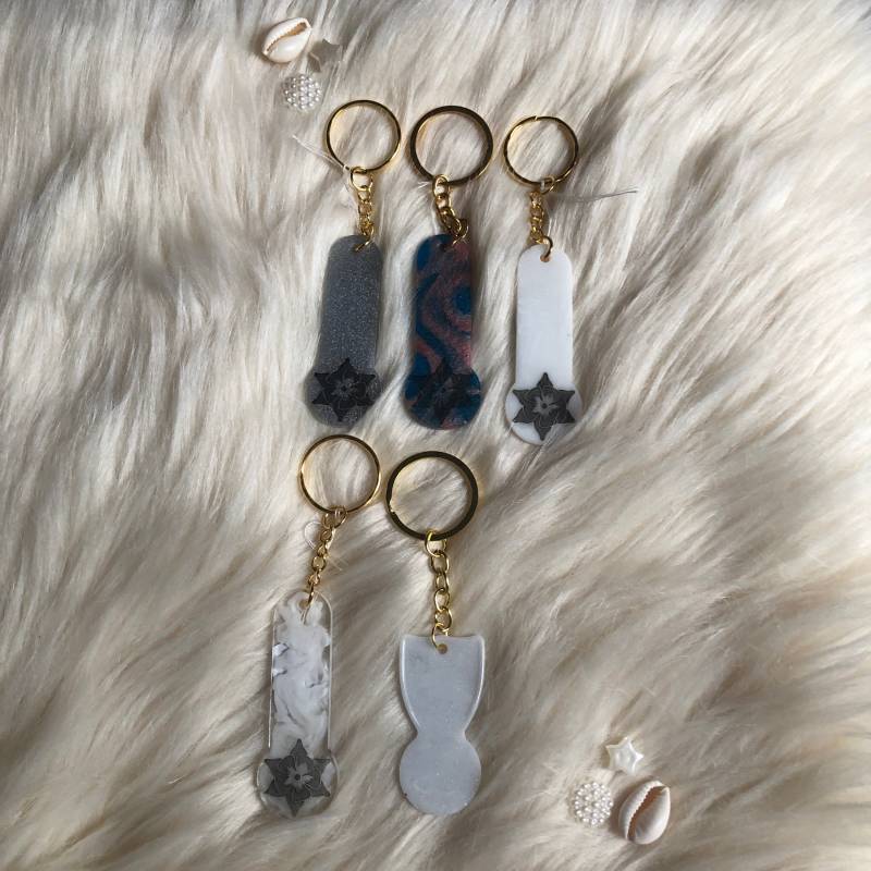 Einkaufswagenchip Blume Einkaufswagenchip Blume von ResinartPia